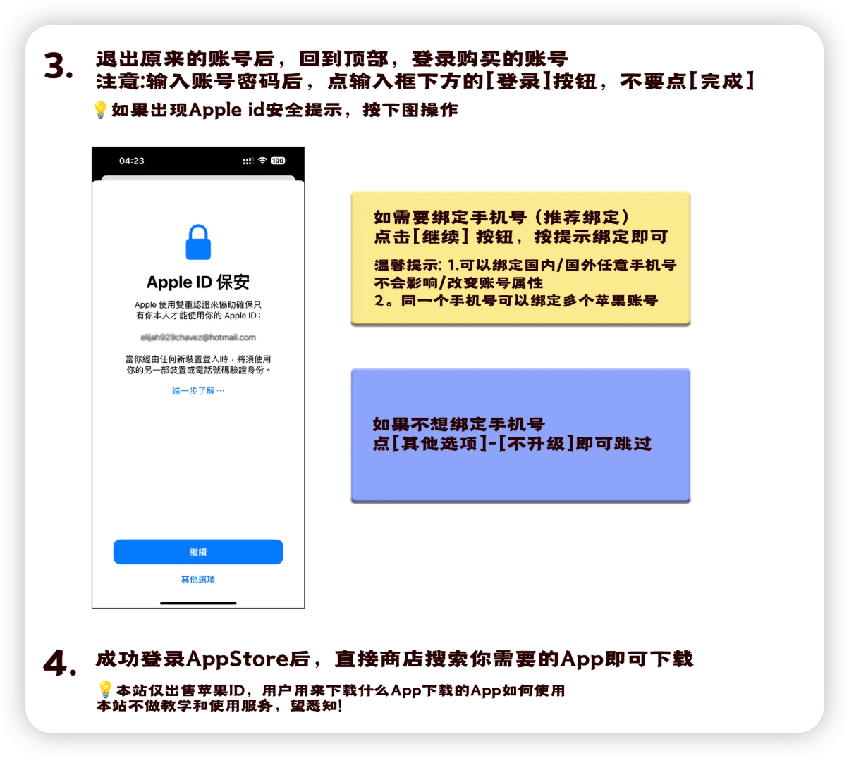 登录步骤